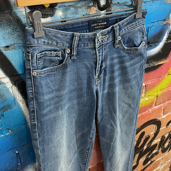 LUCKY BRAND-women’s blue cotton blend denim LOLITA SKINNY leg jeans - Picture 4 of 10